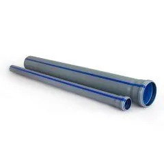 Труба BAIKAL standart  ВК ПП 50х1,8х3000, серый/синий