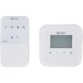 Беспроводной комнатный двухпозиционный регулятор STOUT ST-295v2, белый