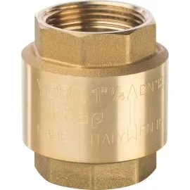 Клапан обратный пружинный муфтовый STOUT 1 1/4 с пластиковым седлом