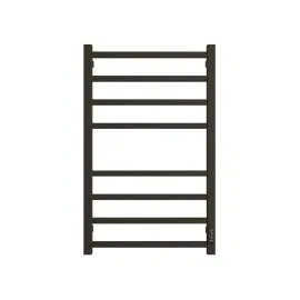 Полотенцесушитель STOUT электрический FORTE quadro 80*50 Черный матовый