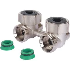 Узел подключения Meibes панельных радиаторов Тип E2/50 угловой, 3/4 BPx3/4 HP