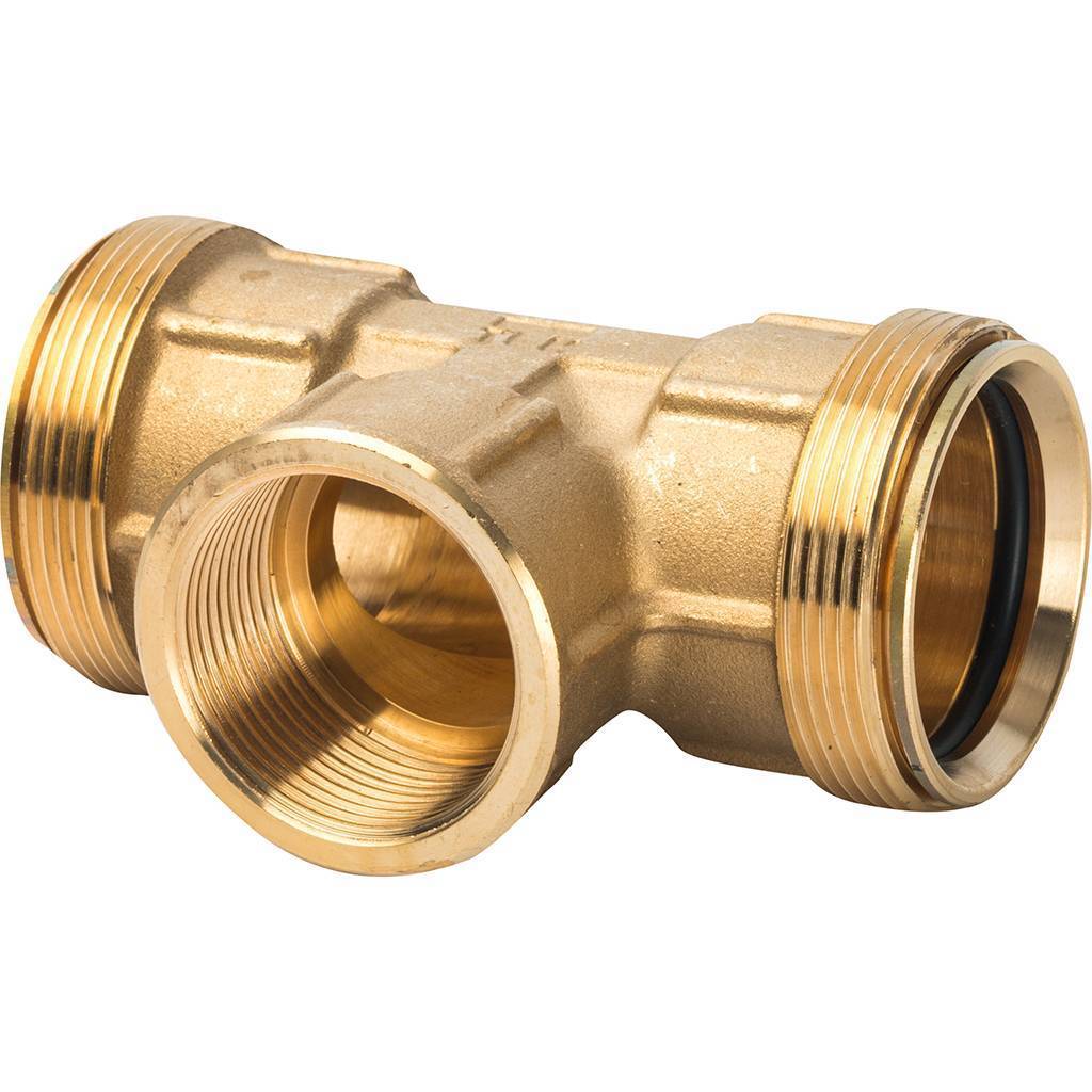 Тройник TIEMME с внутренней резьбой 40х1 1/4х40 для металлопластиковых труб винтовой, 3400045