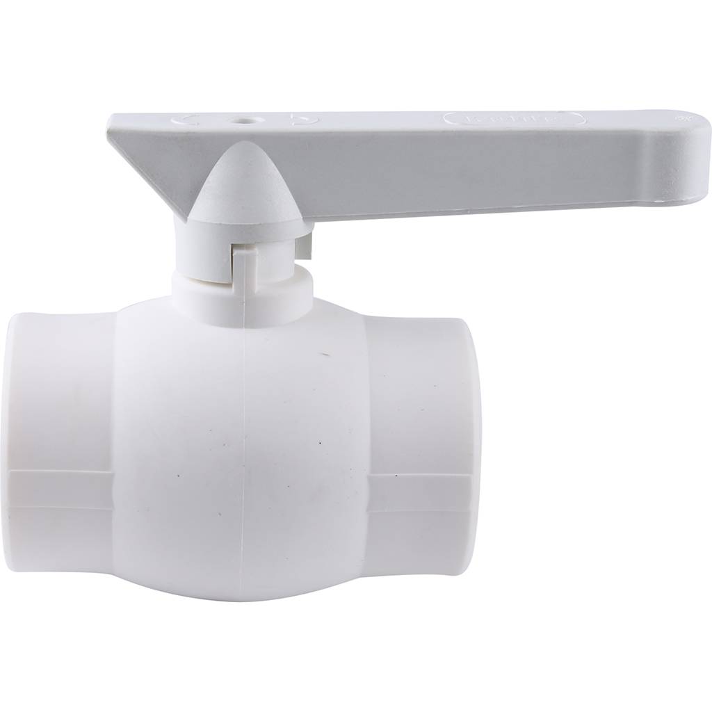 Кран шаровой Kalde d=50 для полипропиленовых труб под сварку (цвет белый)
