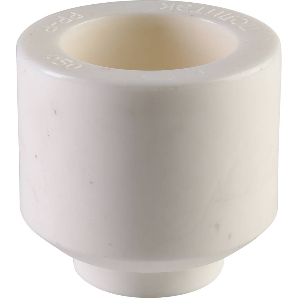 Муфта переходная внутр./наруж. Политэк 50х20 для полипропиленовых труб под сварку (цвет белый)