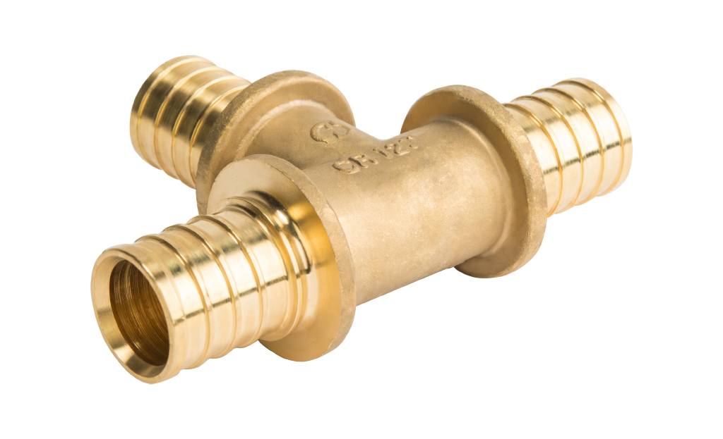 Тройник STOUT равнопроходный 16x16x16 для труб из сшитого полиэтилена аксиальный, SFA-0013-000016