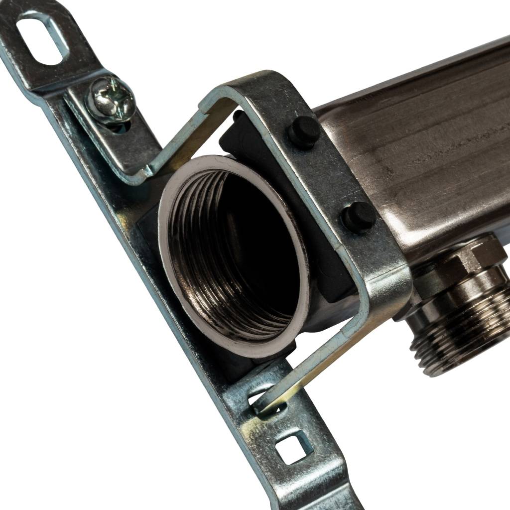 Коллектор из нержавеющей стали для радиаторной разводки STOUT 7 выходов, SMS 0923 000007