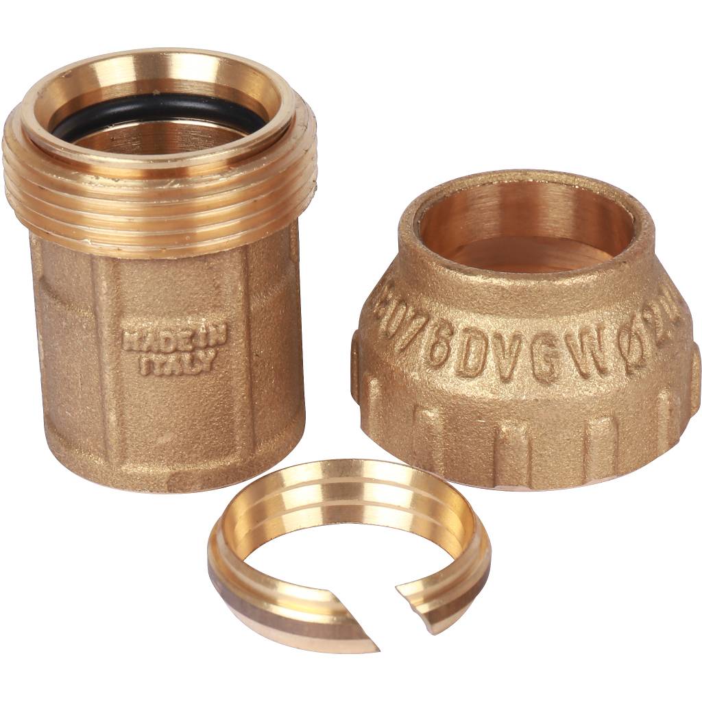 Муфта TIEMME с внутренней резьбой 20х1/2 для труб ПНД винтовой, 3400016