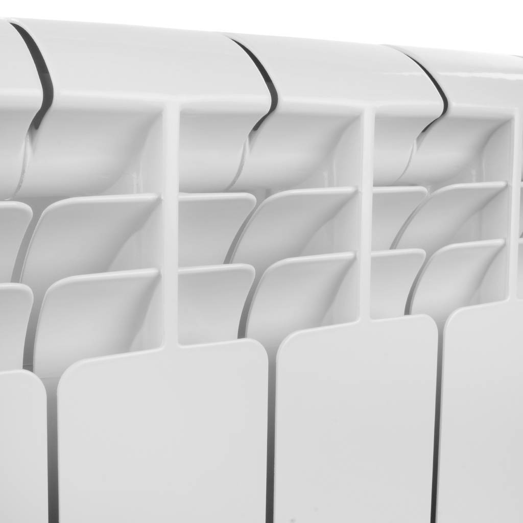 Радиатор алюминиевый Global ISEO 500 8 секций боковое подключение (белый RAL 9010), IS05001008