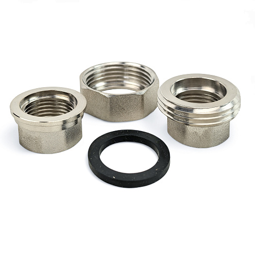 Американка прямая, латунь, внутренняя/внутренняя резьба  1/2, никель, RTP