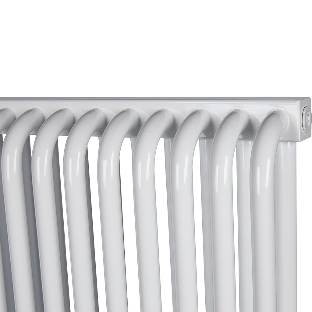 2-х трубчатый радиатор стальной ROMMER RST 2050/18 секций нижнее правое подключение RAL9016, RST-205018-020