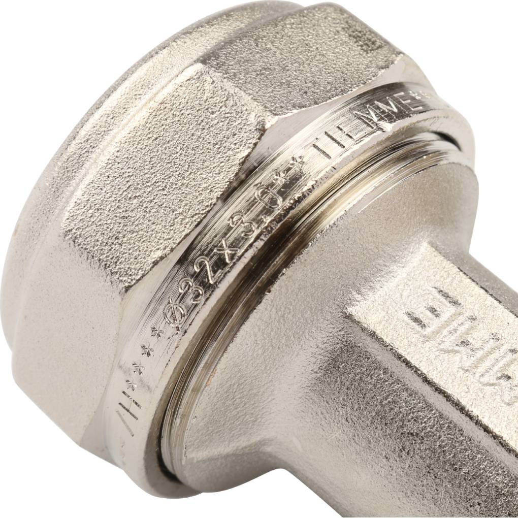 Угольник TIEMME с наружной резьбой (32х3.0х1) для металлопластиковых труб винтовой, 1600067