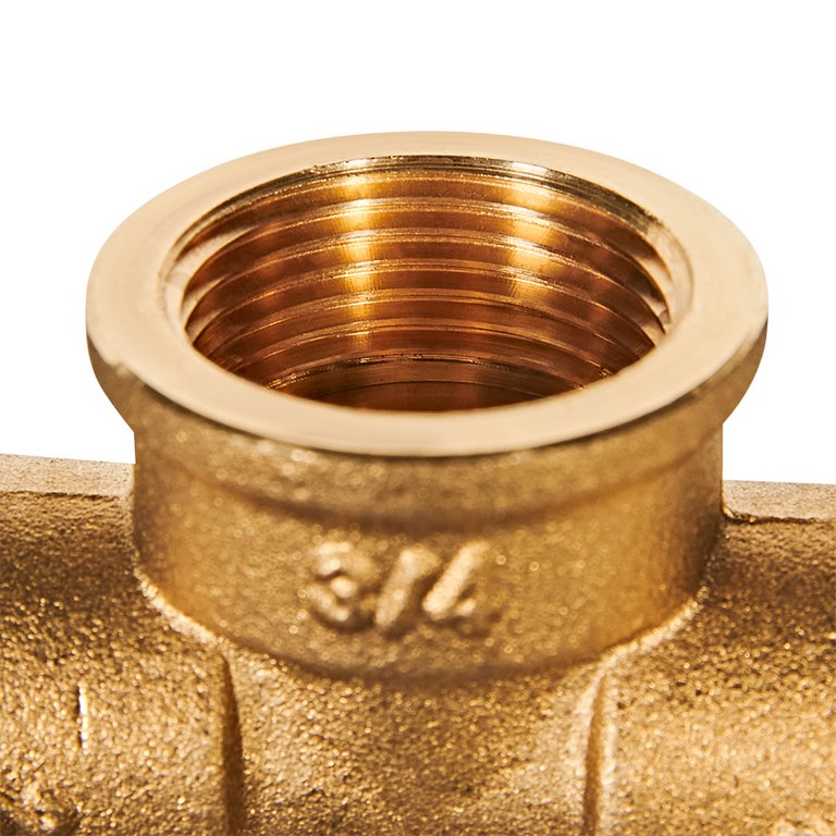 Тройник JINTIAN ВП-ВР-ВП 22x3/4x22 из латуни под пайку, JT-141302234