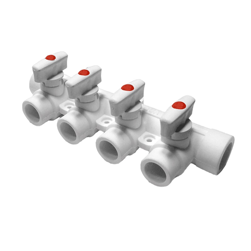 Коллектор с 3 выходами Pro Aqua d=25-20 PP-R  Белый, PA6710308P