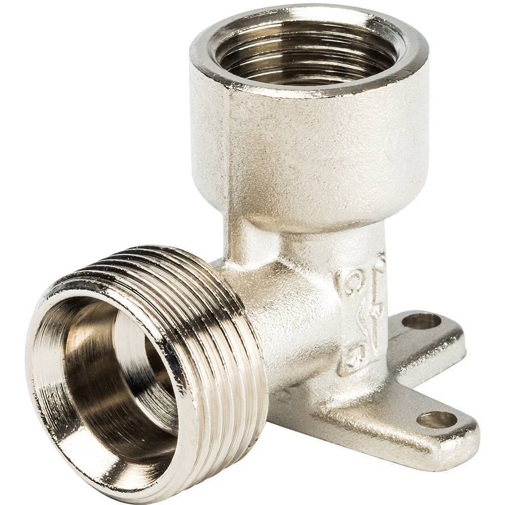 Уголок 90 с креплением Prandelli Multyrama (20х2,0х1/2) для металлопластиковых труб винтовой, 103.10.52.0