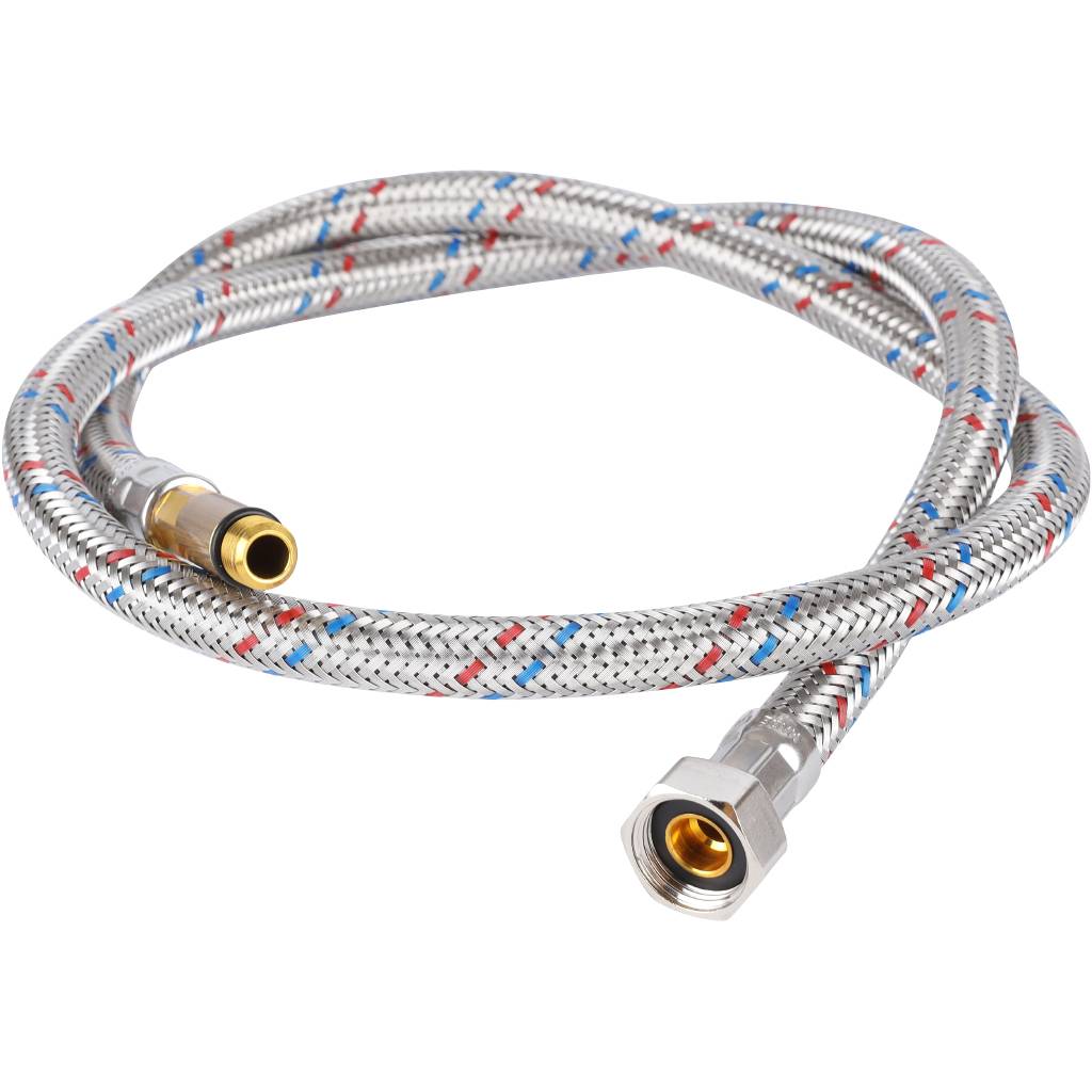 Гибкая подводка для воды STOUT M 10 (35мм) х ВР 3/8, длина 1000 мм, SHF-0039-351015