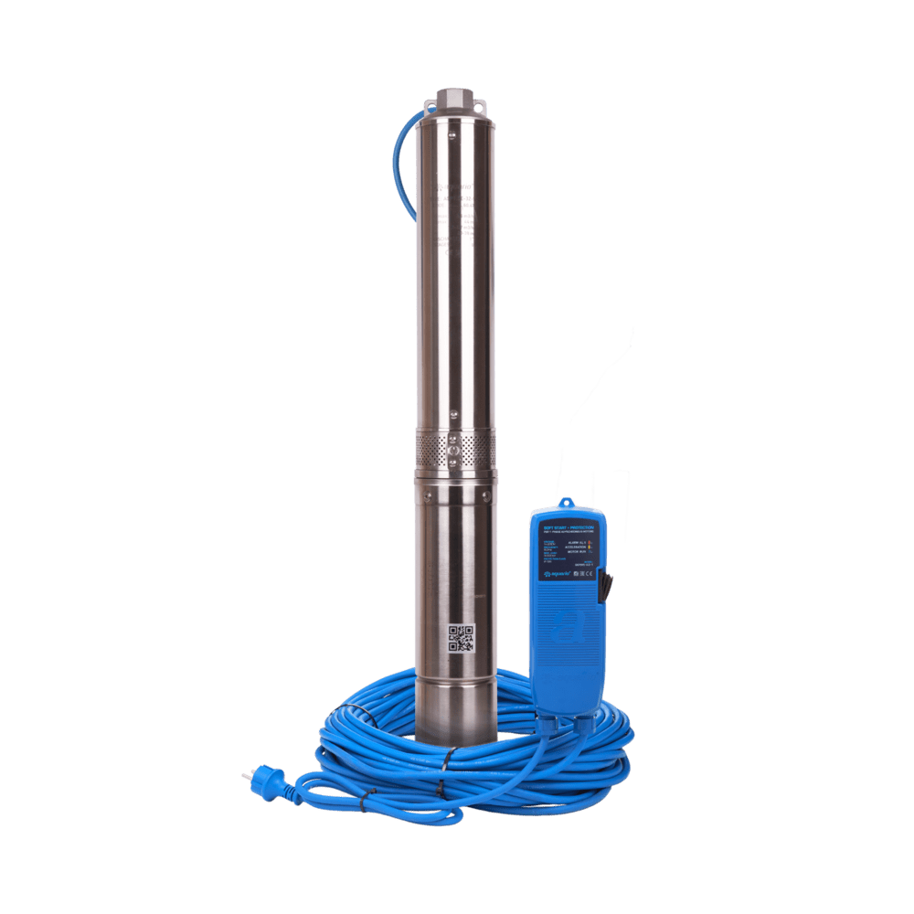 Насос скважинный с плавным пуском AQUARIO (встр.конд, каб.50м) ASP1,8E-50-90(P)