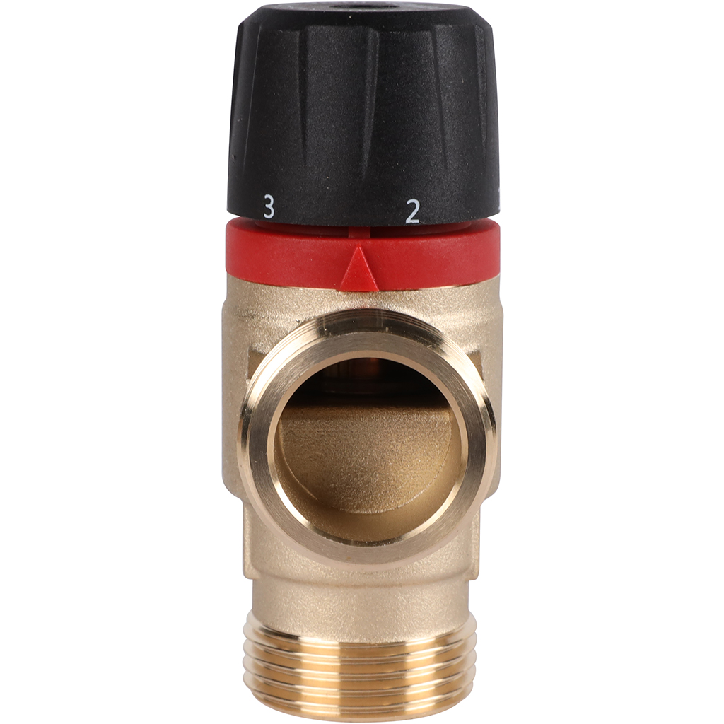 Термостатический смесительный клапан для систем отопления и ГВС ROMMER 1 НР 35-60°С KV 2,5 (боковое смешивание), RVM-0232-256025