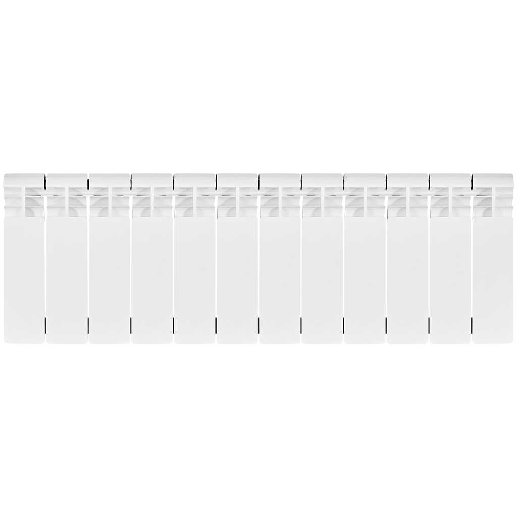 Радиатор биметаллический STOUT VEGA 200 12 секций боковое подключение (белый RAL 9016)
