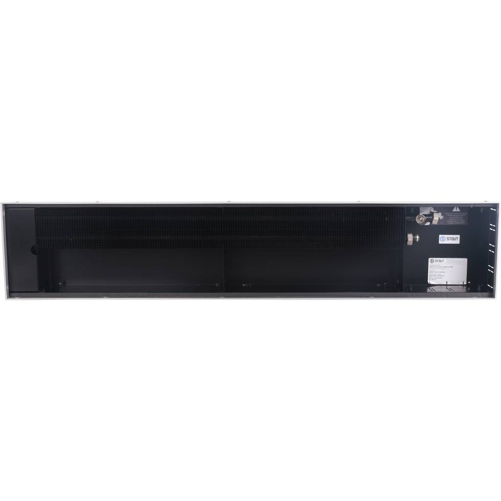 Внутрипольный конвектор STOUT SCN-1100 110х240х1200 (Решётка роликовая) правое подключение, SCN-1100-1124120
