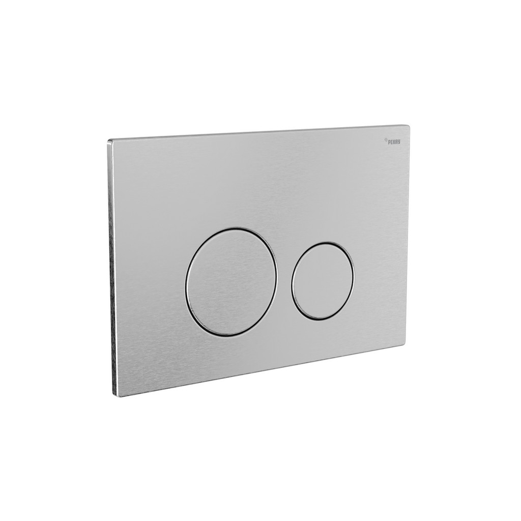 Панель смыва РЕХАУ NOVA ORB STEEL с круглыми клавишами с покрытием против отпечатков пальцев, нержавеющая сталь, цвет брашированная нержавеющая сталь, матовый, 19102601001