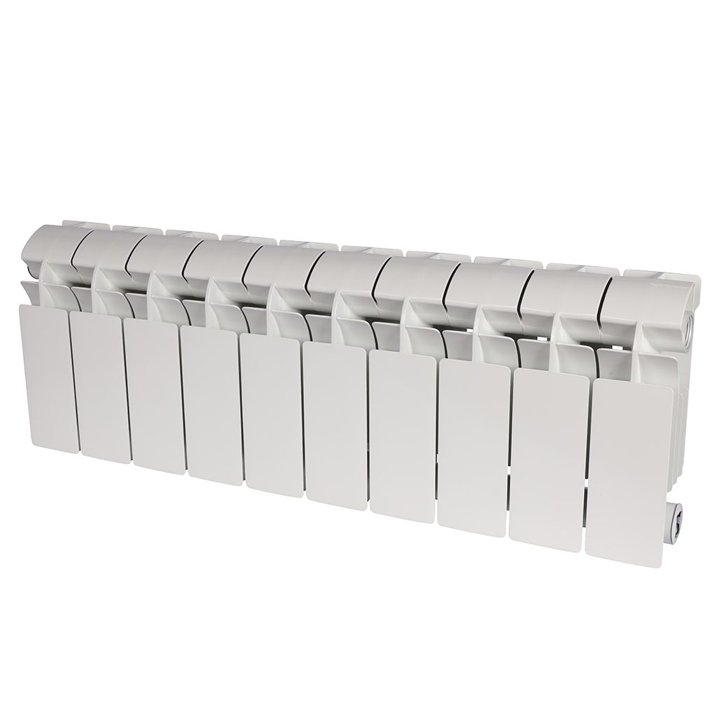Радиатор алюминиевый Global VOX- R 200 10 секций боковое подключение (белый RAL 9010), VX02001010