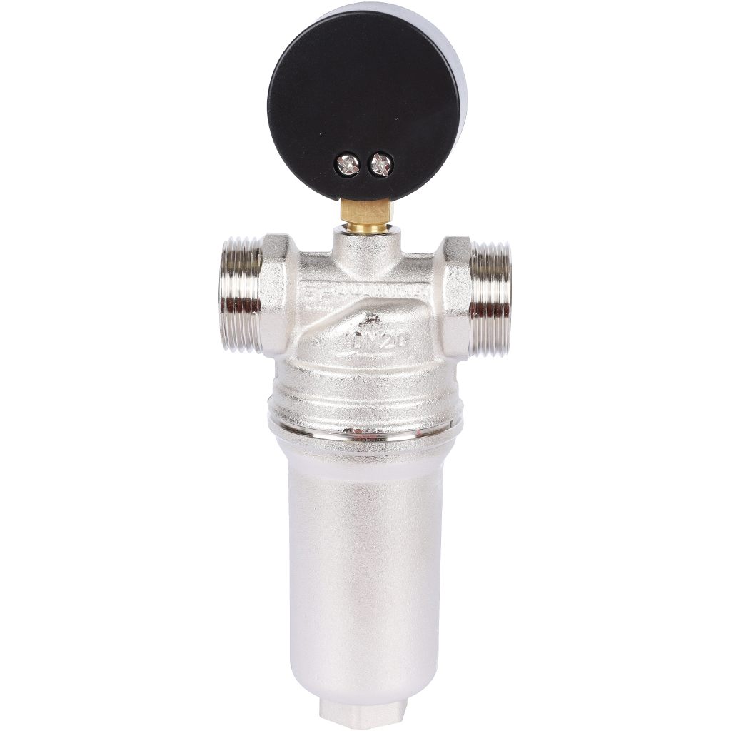 Фильтр с манометром с латунной колбой TIEMME 3/4BP, 3130008(3131N0005)