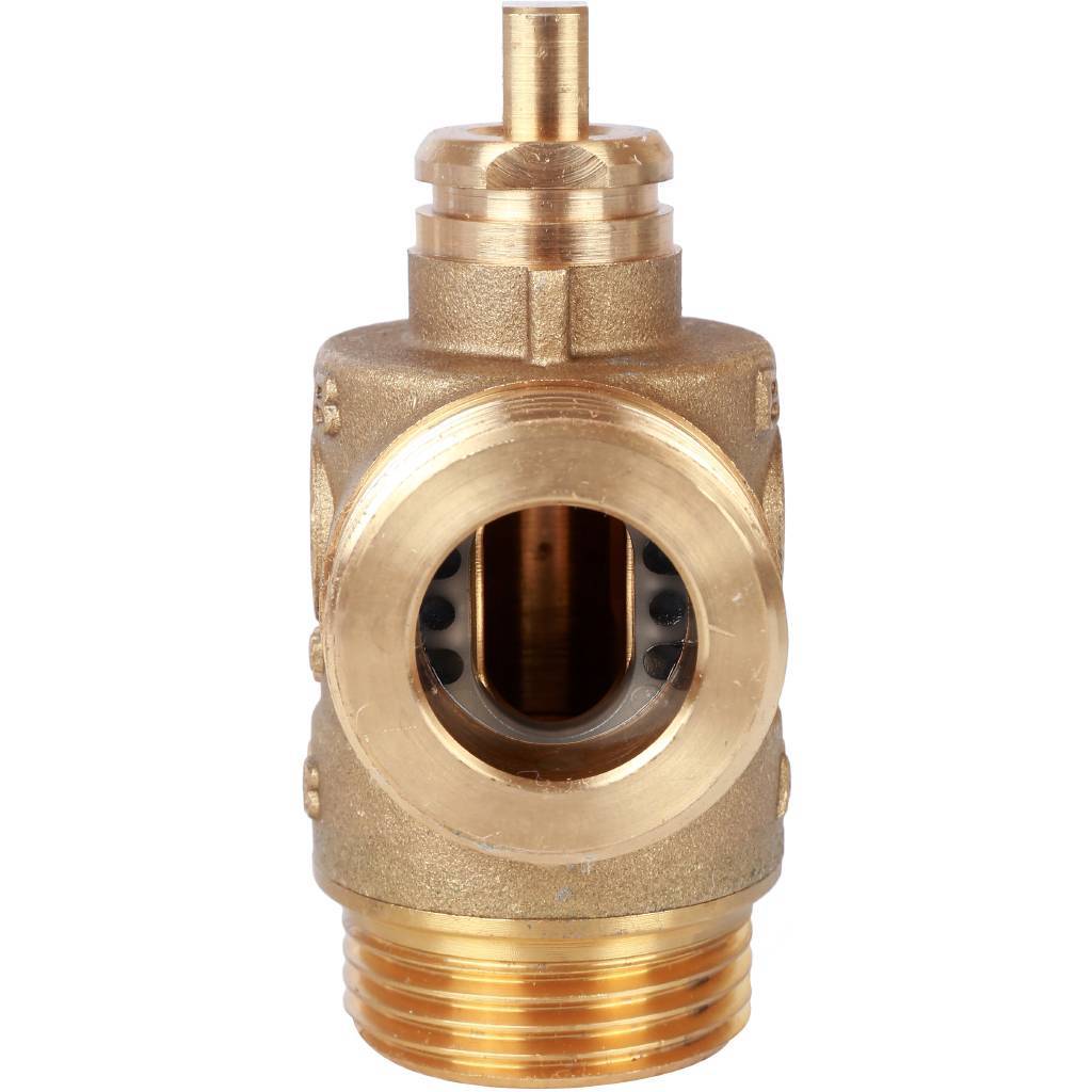 Компактный 3-Ходовой зональный клапан, сервопривод STOUT 230V, с кабелем 1м., НР 1, SVM-0070-300125