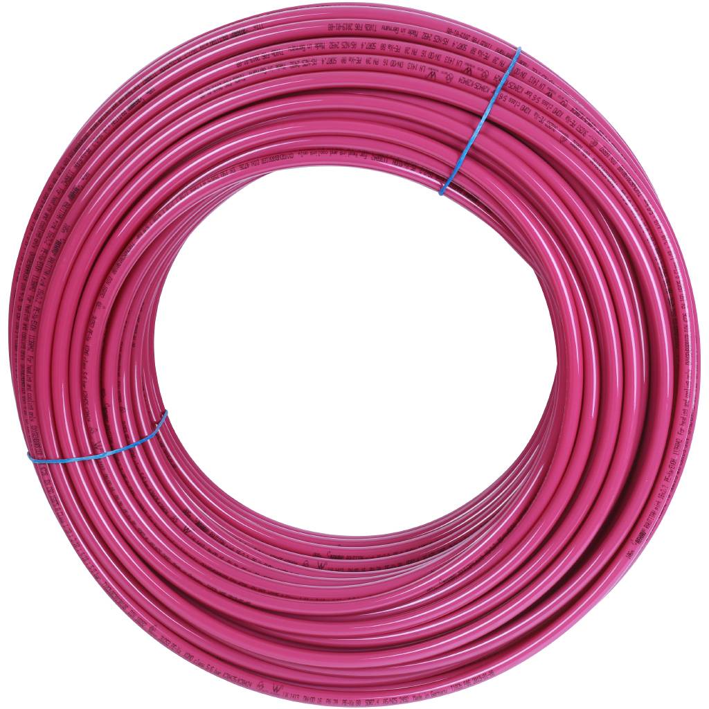 Труба отопительная РЕХАУ RAUTITAN PEX pink 16х2,2 мм, бухта 120 м из сшитого полиэтилена, 11360421120