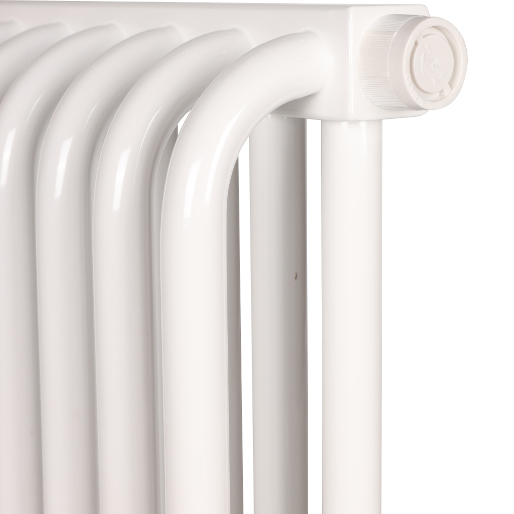 2-х трубчатый радиатор стальной ROMMER RST 2030/14 секций нижнее правое подключение RAL9016, RST-203014-020