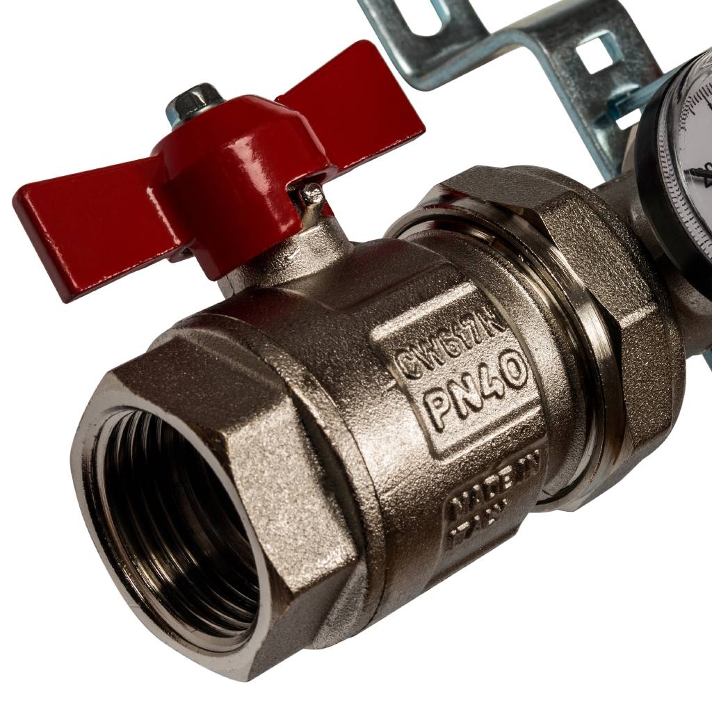 Коллектор из нержавеющей стали в сборе без расходомеров STOUT 8 выходов