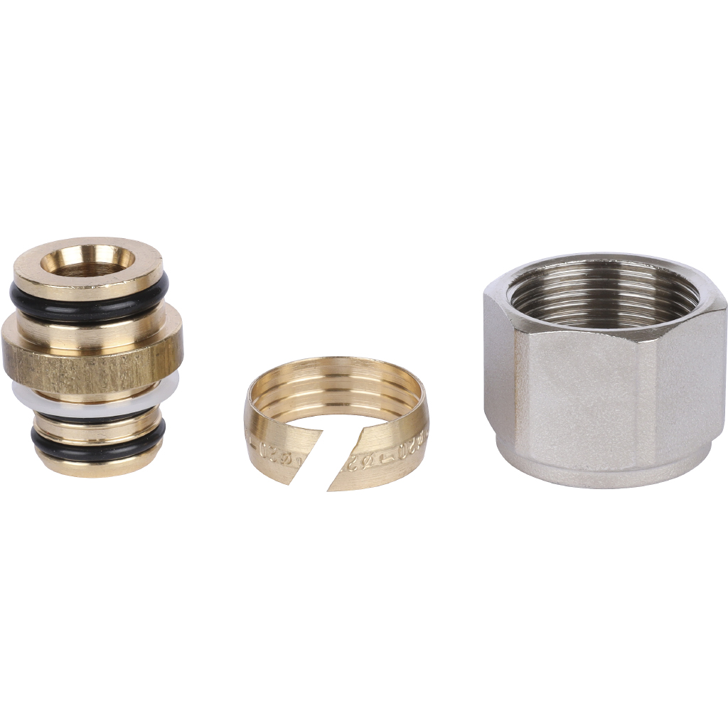 Соединение для труб PEX-AL-PEX LUXOR TP 97 20 ммх2 (резьба 24x19), 67822016