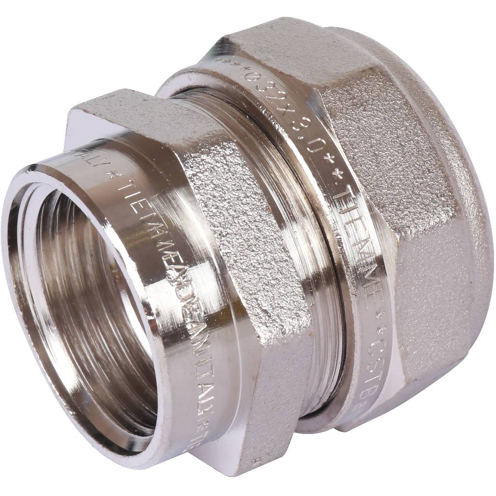 Муфта TIEMME с внутренней резьбой (32х3.0х1) для металлопластиковых труб винтовой, 1600039