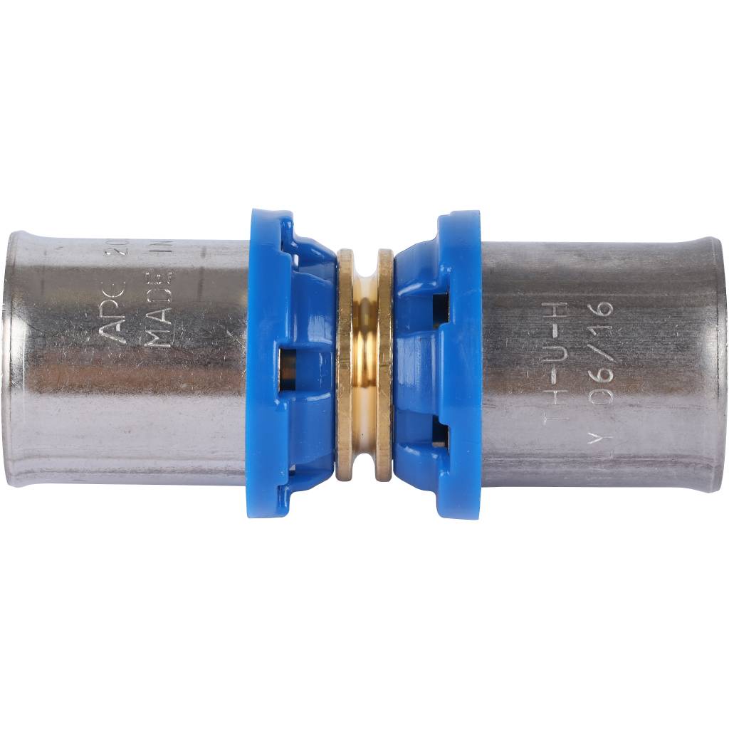 Муфта APE соединительная равнопроходная 20х20 для металлопластиковых труб прессовой, ARL1200220