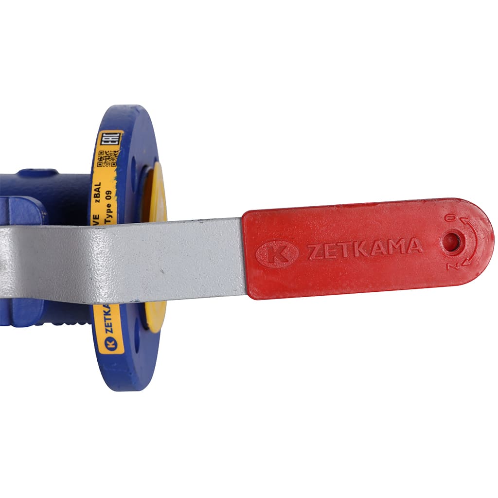 Кран шаровой ZETKAMA 565A Ду25 Ру16 фланцевый, 565A025C09