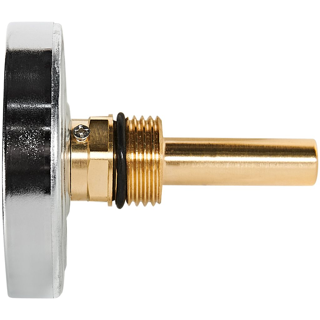 SIM-1001-635015 STOUT Термометр биметаллический осевой с погружной гильзой. Корпус Dn 63 мм, гильза 50 мм 1/2 , 0...120°С