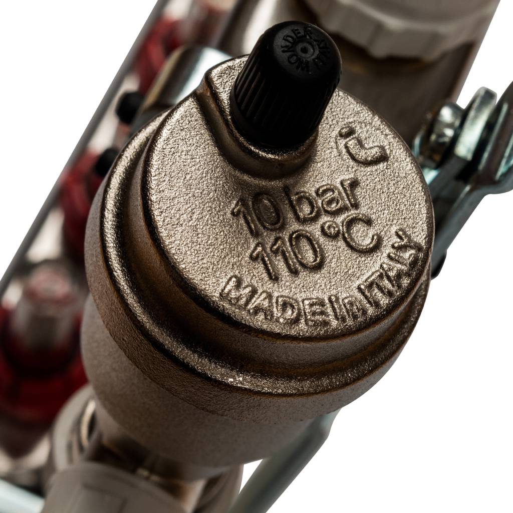 Коллектор из нержавеющей стали в сборе с расходомерами STOUT 4 выхода, SMS 0907 000004