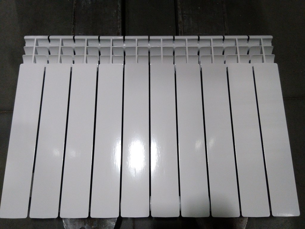 Уцененный товар (трещина на коллекторе): Радиатор биметаллический ROMMER Profi BM 500 10 секции боковое подключение (BI500-80-80-150) (RAL9016), RBM-1210-050010