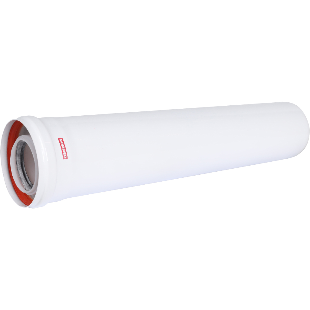Удлинитель дымохода конденсационный коаксиальный ROMMER D60(п-м)/100(м-п), L500