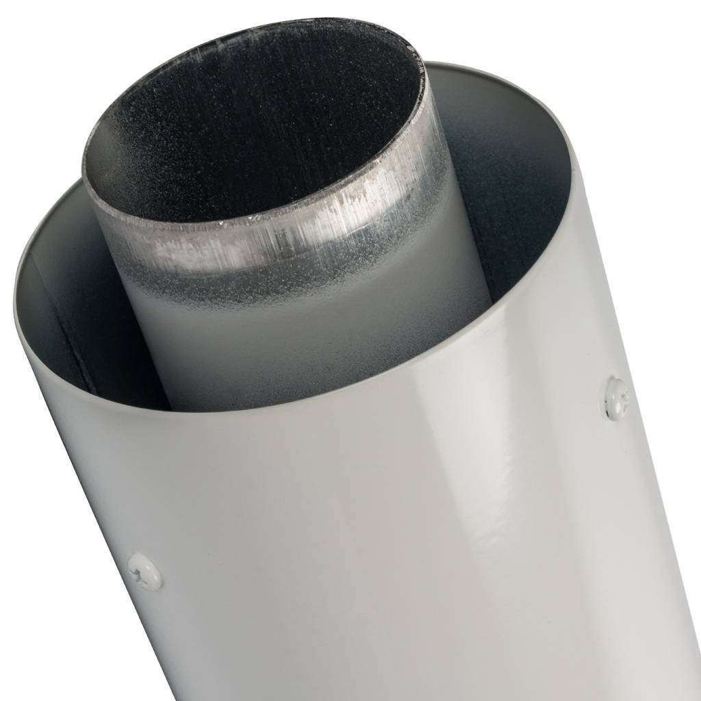 *SCA-6010-001001 STOUT Элемент дымохода DN60/100 фин.уч-ок 1000 мм  для горизонт. прохода через стену с антиобмерз.оголовком, SCA-6010-001001