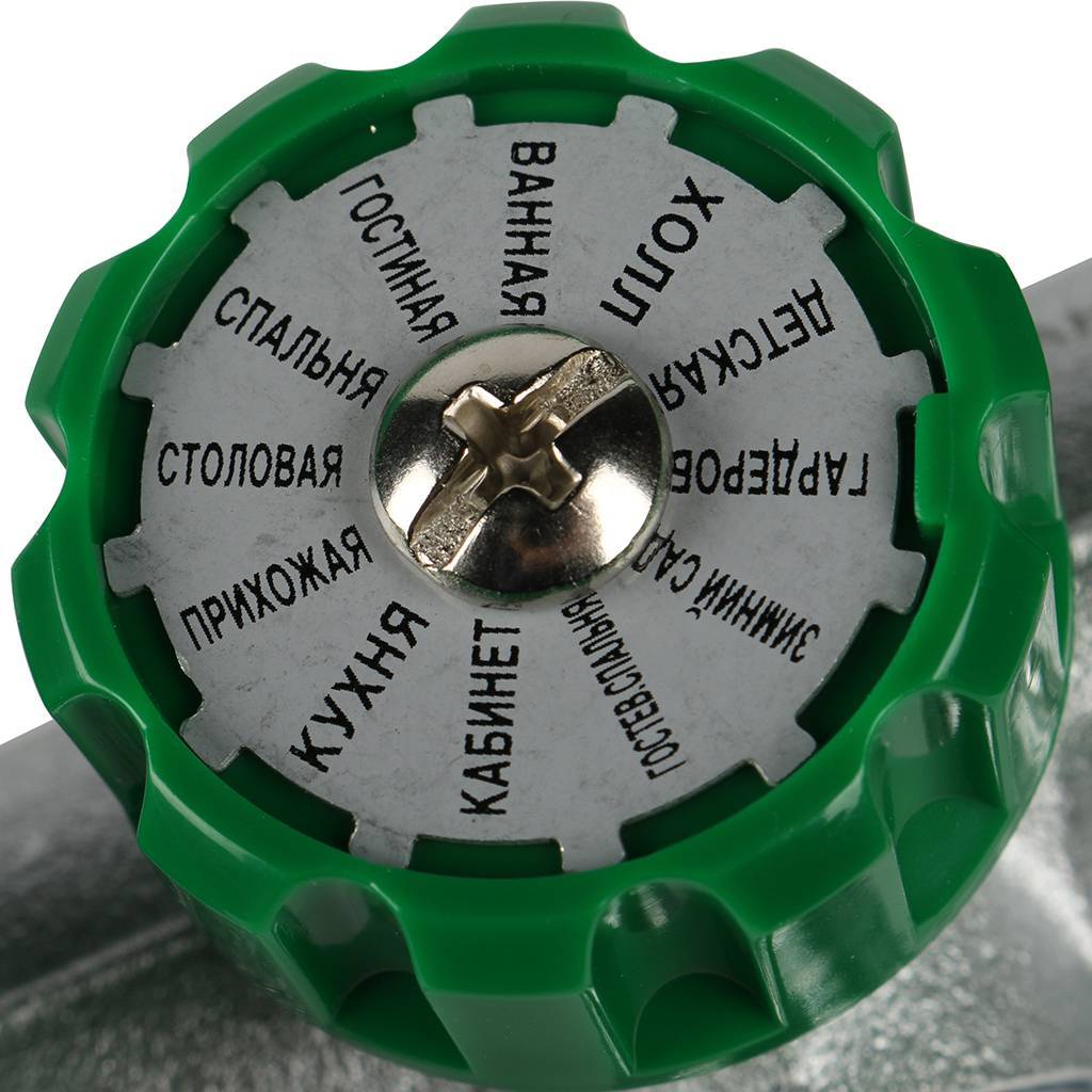 Коллектор распределительный FAR 1 , проходной, хромированный, 3 отвода 3/4  плоское уплотнение