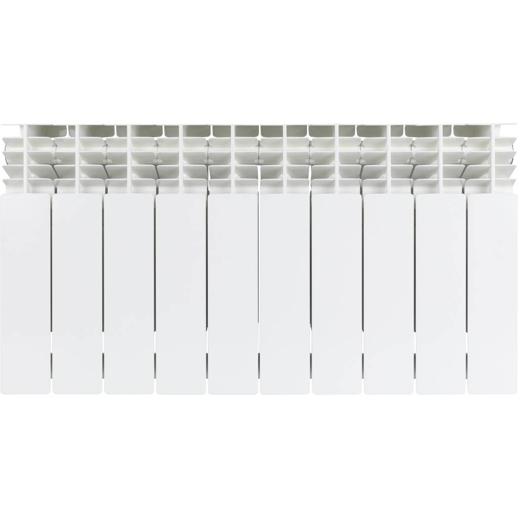 Радиатор алюминиевый Global GL- 350 10 секций боковое подключение (белый RAL 9010), 68530