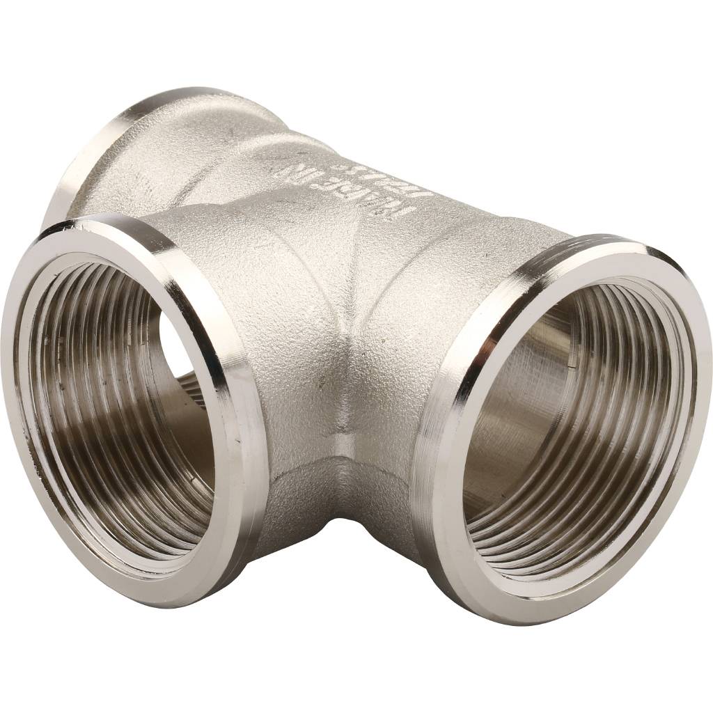 Тройник TIEMME ВВ никелированный 1 1/4 для стальных труб резьбовой, 1500331