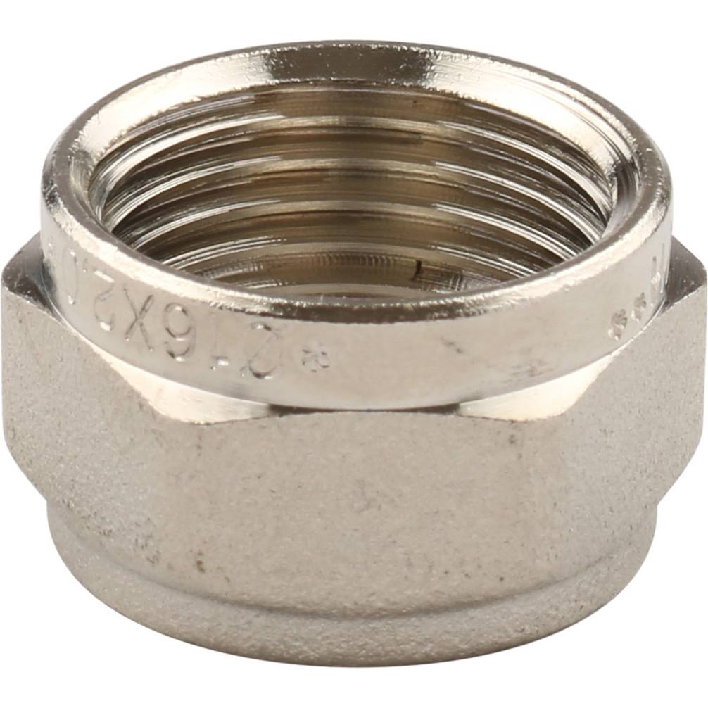 Угольник TIEMME с наружной резьбой (16х2.0х1/2) для металлопластиковых труб винтовой, 1600013