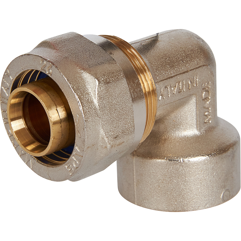 Угольник-переходник STOUT с внутренней резьбой 1 x26 для металлопластиковых труб винтовой, SFS-0007-000126