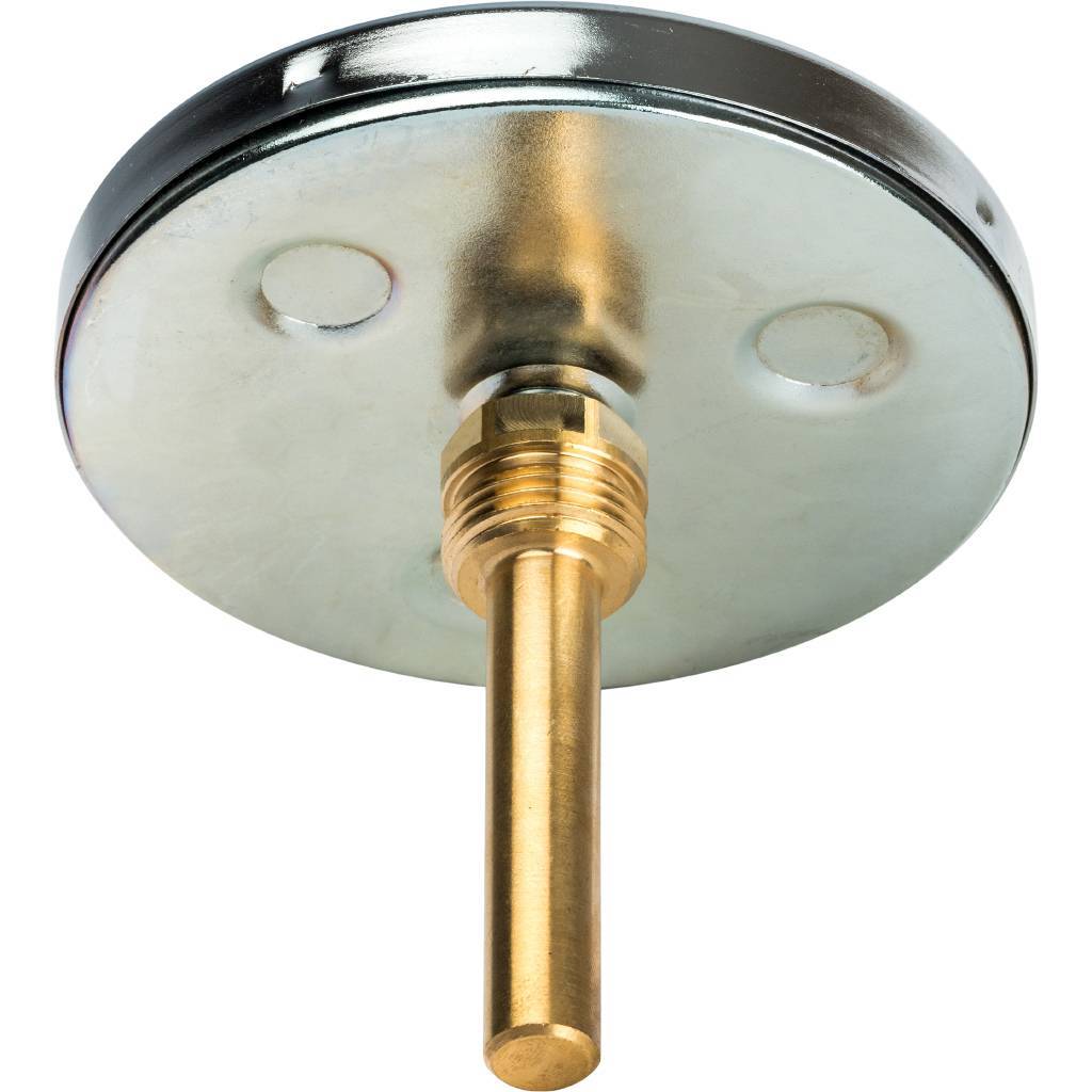 Термометр биметаллический STOUT с погружной гильзой 75 мм SIM-0001-107515