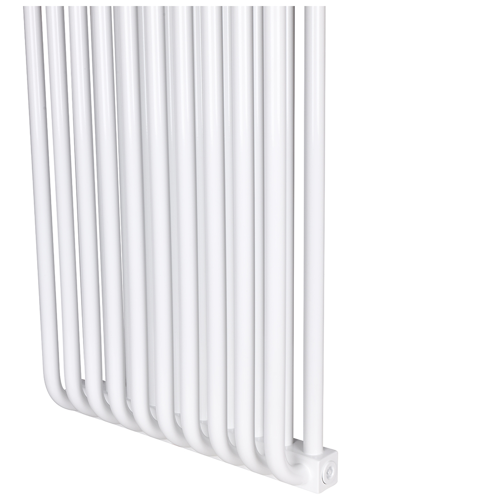 2-х трубчатый радиатор стальной ROMMER RST 2175/10 секций нижнее правое подключение RAL9016, RST-217510-020