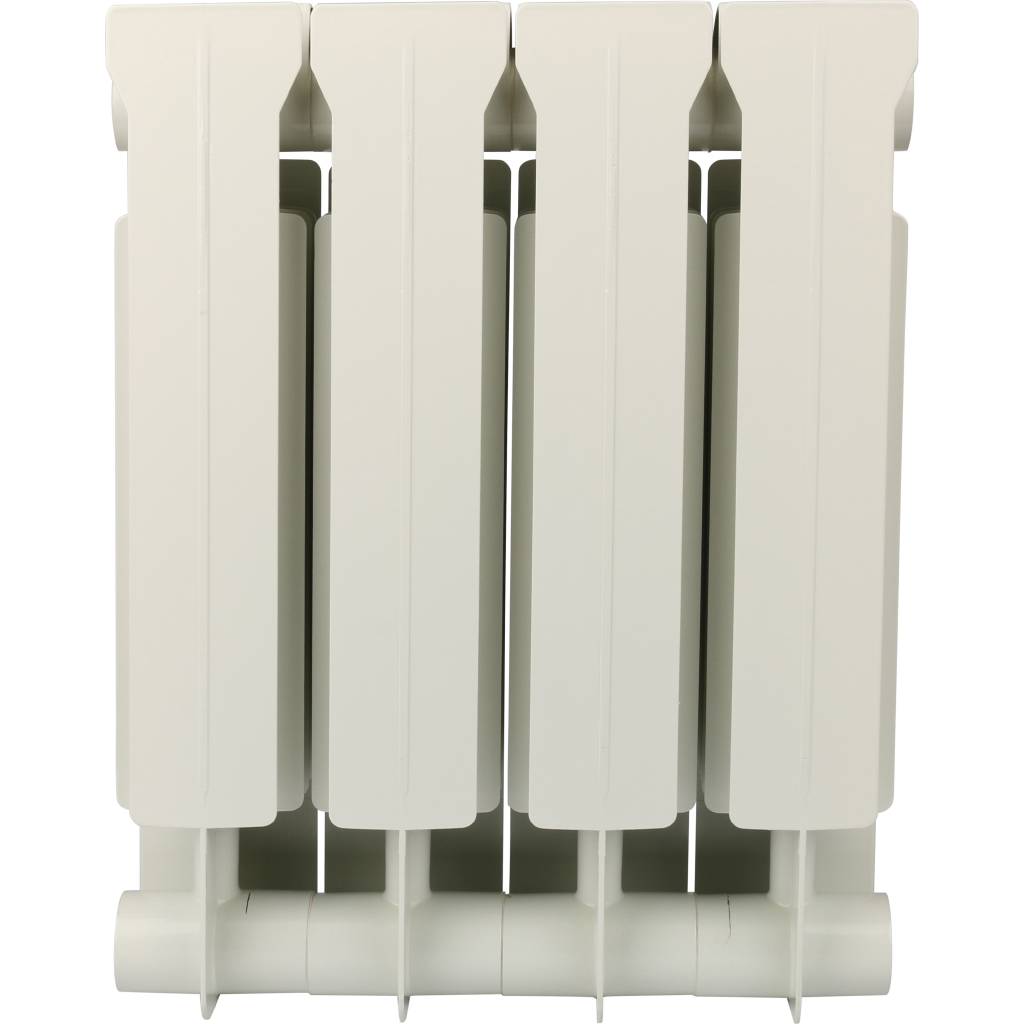 Радиатор биметаллический Global STYLE PLUS 350 4 секции боковое подключение (белый RAL 9010), STP03501004