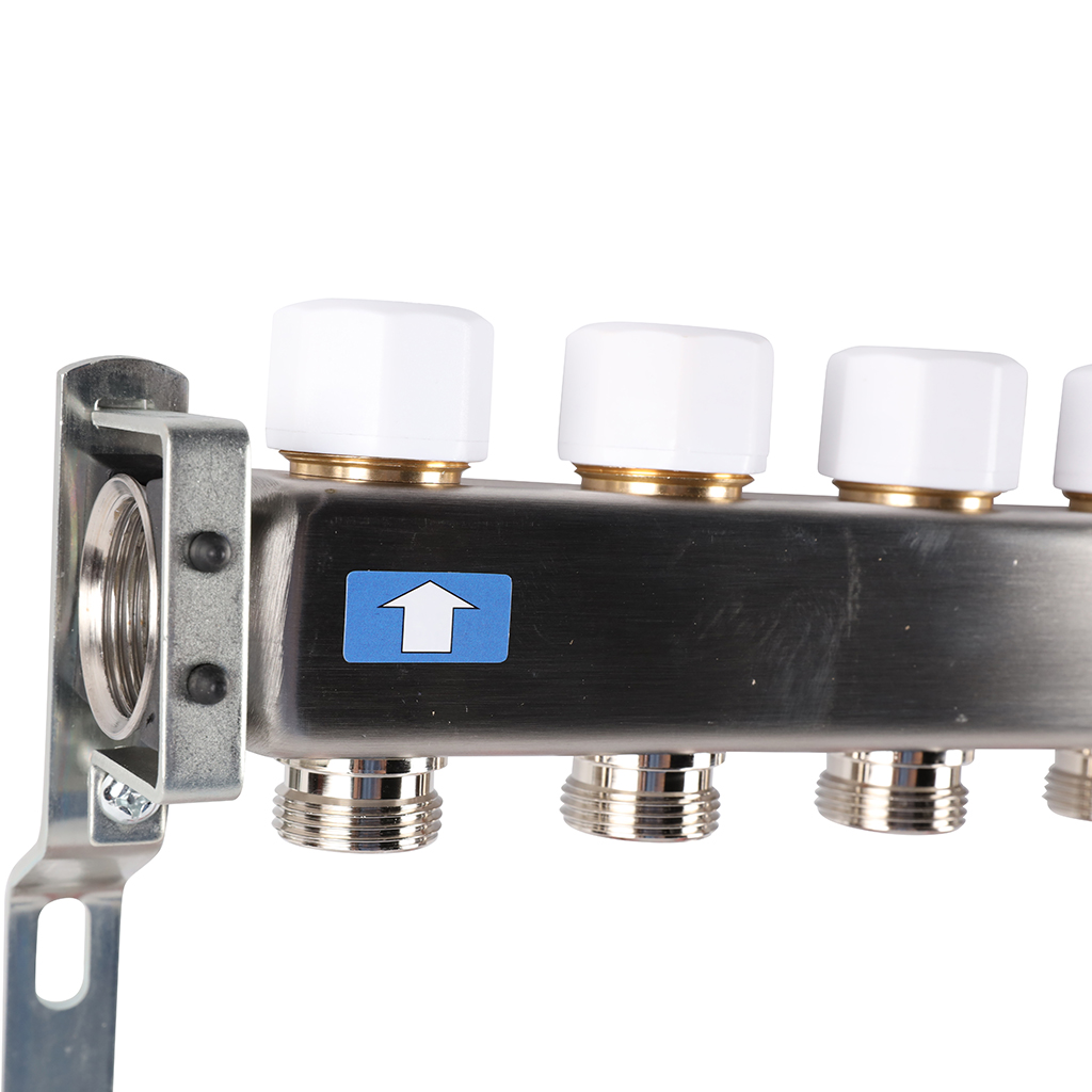Коллектор из нержавеющей стали с расходомерами ROMMER 12 выходов, RMS-1200-000012