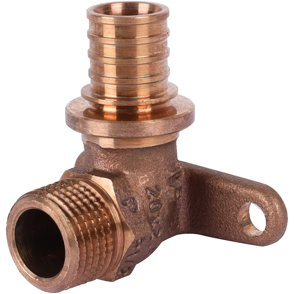 Угольник настенный РЕХАУ с наружной резьбой 20-R 1/2 RX+ для труб из сшитого полиэтилена аксиальный, 14563651001