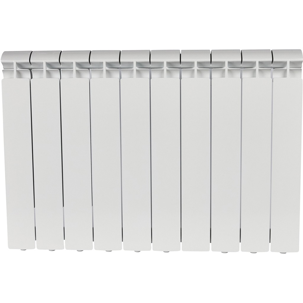Радиатор алюминиевый STOUT ALPHA 500 10 секций боковое подключение (белый RAL 9016), SRA-2310-050010